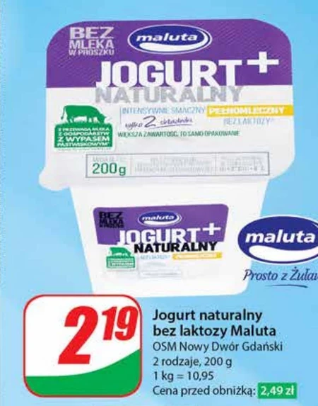 Maluta Jogurt naturalny pełnomleczny 180 g