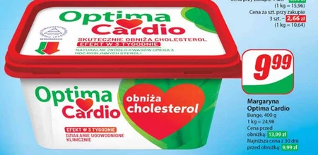 Optima Cardio Margaryna roślinna z dodatkiem steroli roślinnych 400 g