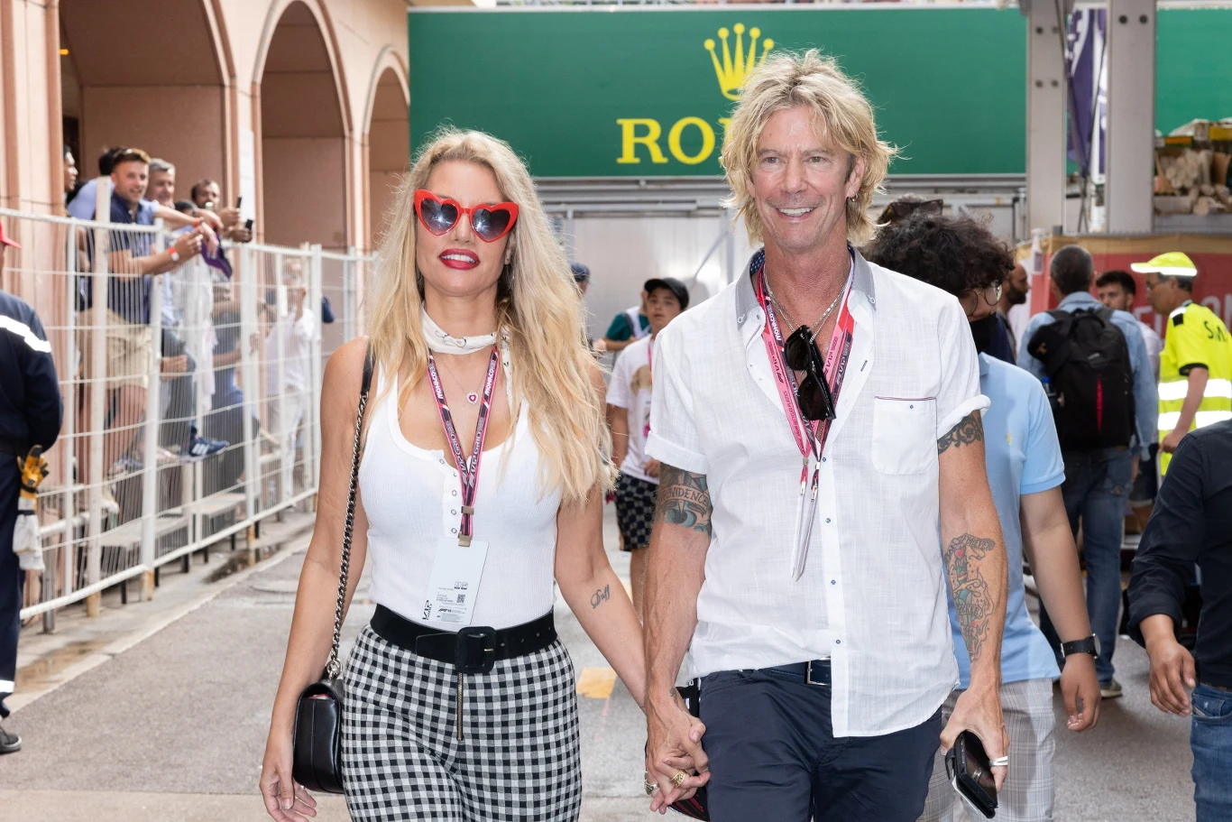 Duff McKagan z żoną Susan Holmes Duff McKagan z żoną Susan Holmes