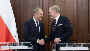 Donald Tusk i premier Czech Petr Fiala 
