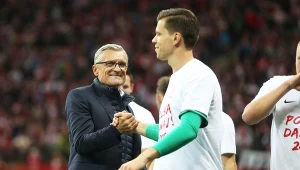 Adam Nawałka i Wojciech Szczęsny