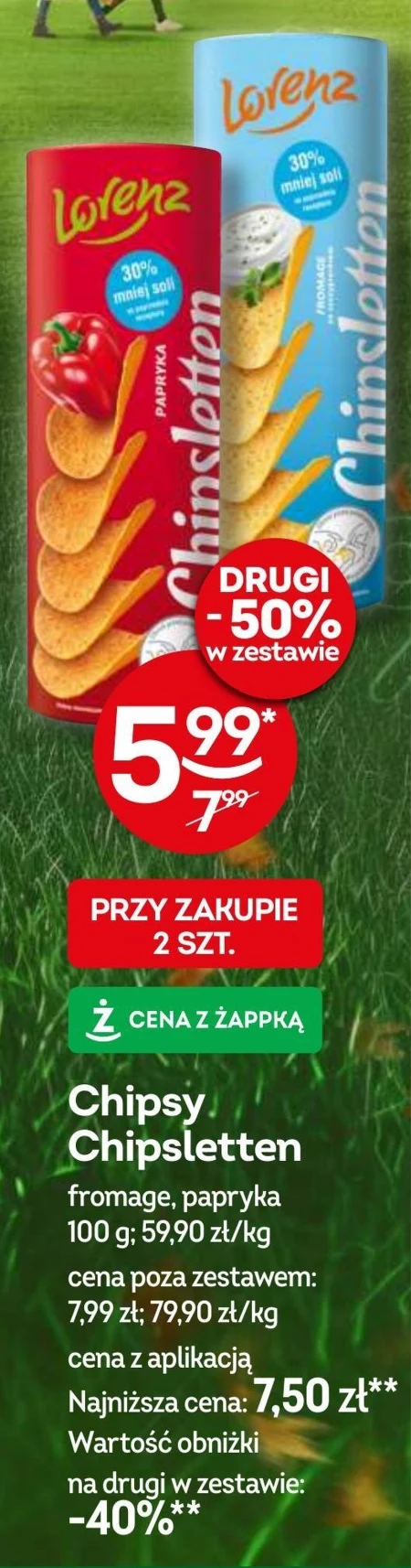 Chipsletten Chipsy ziemniaczane papryka 100 g