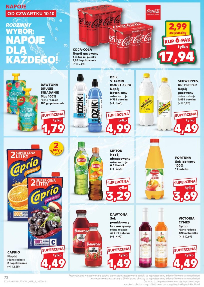 Gazetka: Super okazje na jesienne zakupy! - Kaufland - strona 72