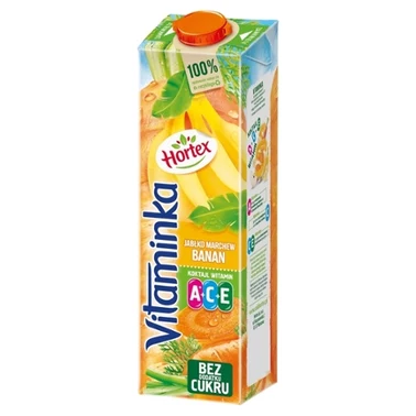 Hortex Vitaminka Sok jabłko marchew banan 1 l - 0