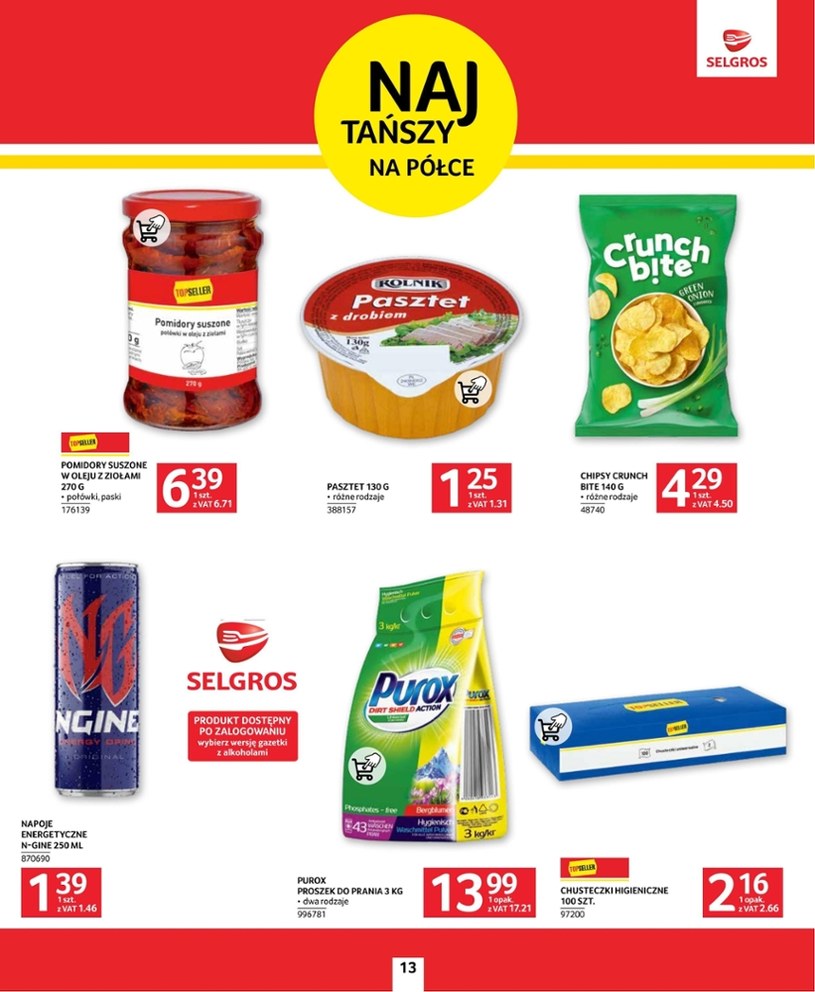 Gazetka: Oferta spożywcza Selgros (bez alkoholu)  - strona 13