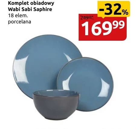 Komplet naczyń obiadowych Wabi Sabi Sapphire