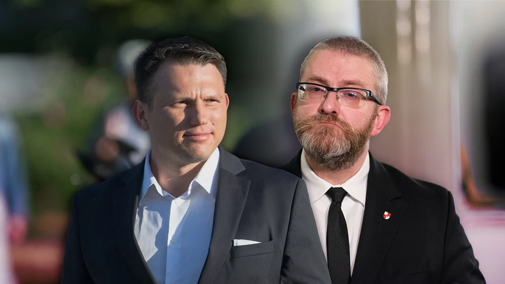 Od lewej: Sławomir Mentzen i Grzegorz Braun