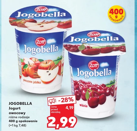 Jogurt owocowy Jogobella