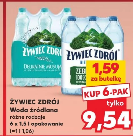 Woda źródlana Żywiec zdrój