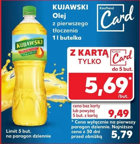 Kujawski Olej rzepakowy z pierwszego tłoczenia 1 l