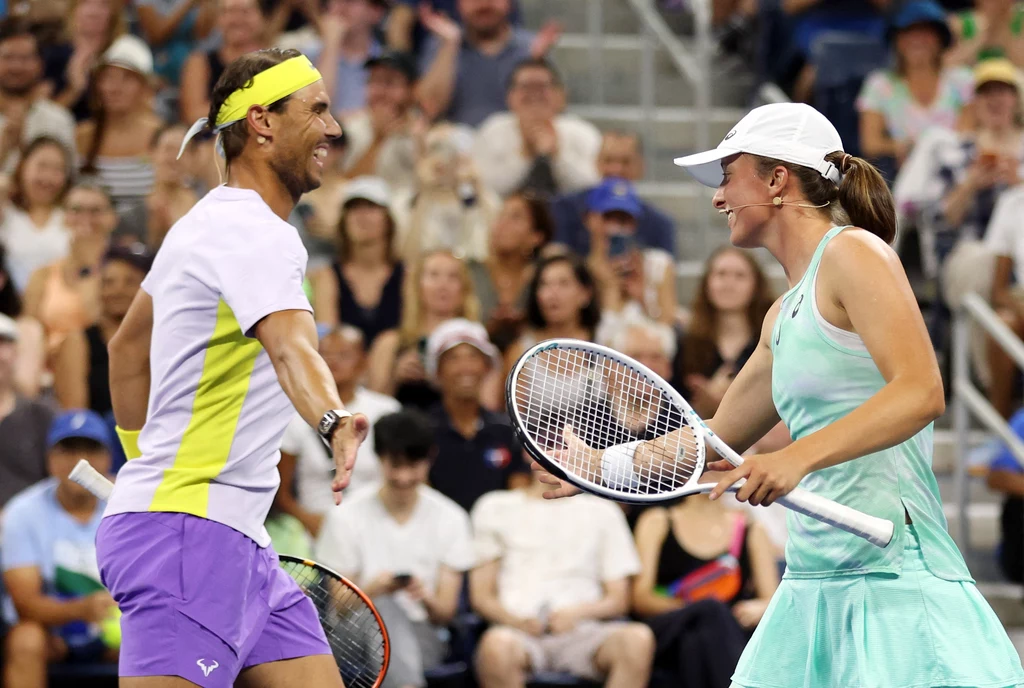Rafael Nadal i Iga Świątek