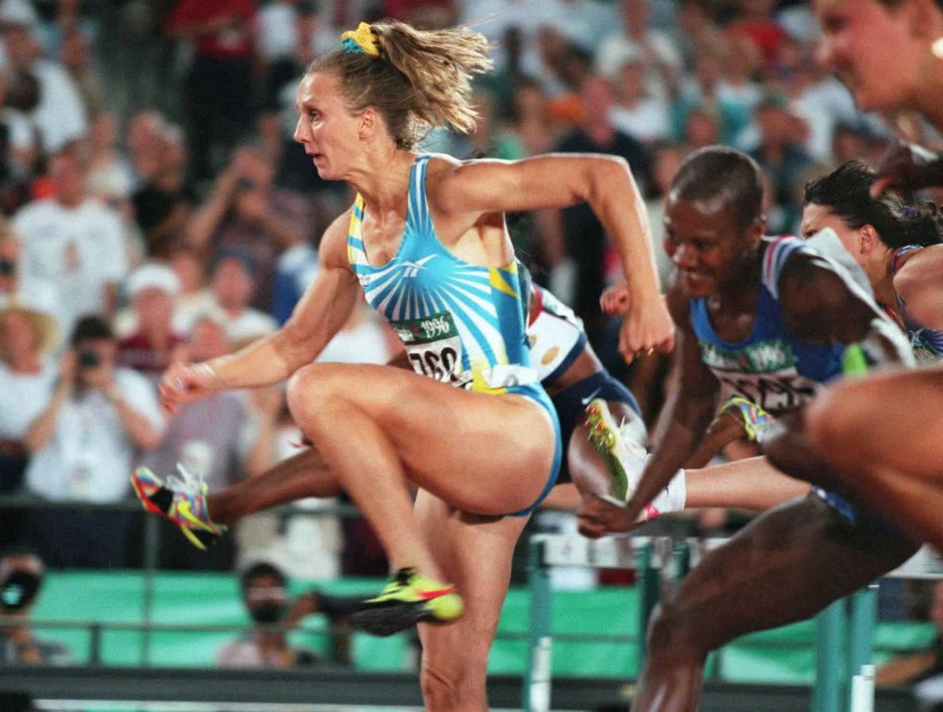 Ludmiła Engquist w finale igrzysk olimpijskich w Atlancie (1996)