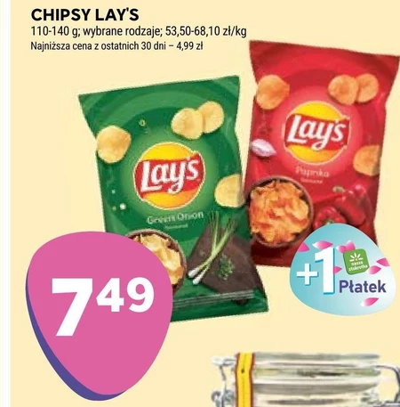 Lay's Chipsy ziemniaczane o smaku zielonej cebulki 130 g
