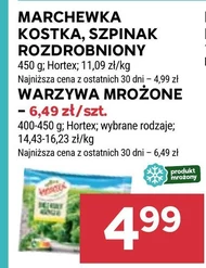 Mrożone warzywa Hortex