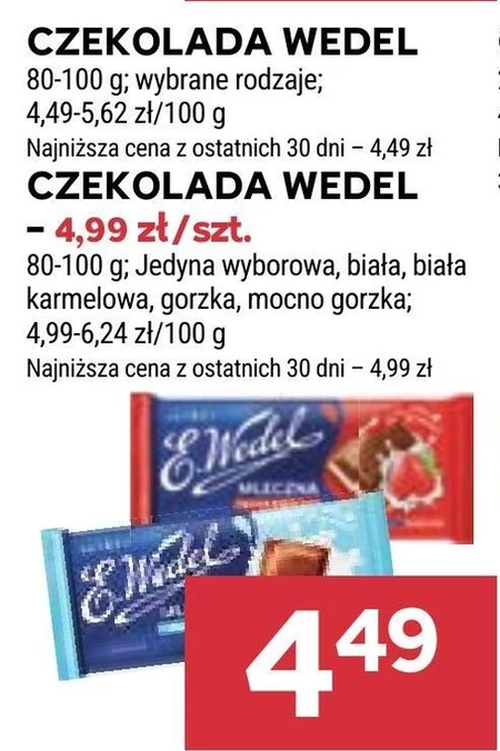 E. Wedel Czekolada mleczna klasyczna 90 g