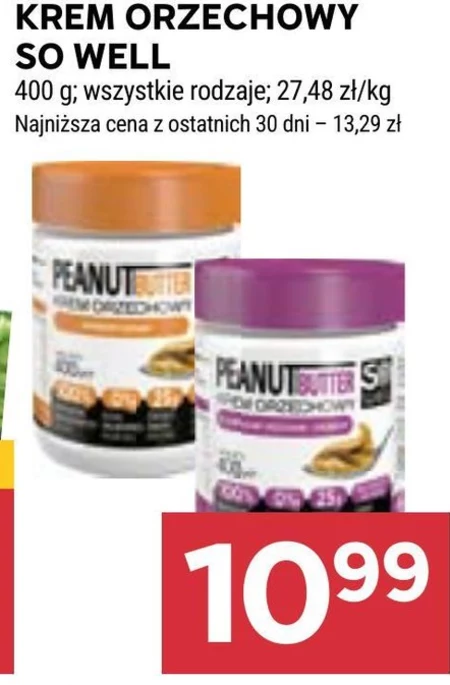 So Well Krem orzechowy z kawałkami orzechów 400 g