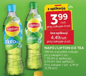 Lipton Ice Tea Zero Green Napój niegazowany z ekstraktem zielonej herbaty 500 ml niska cena