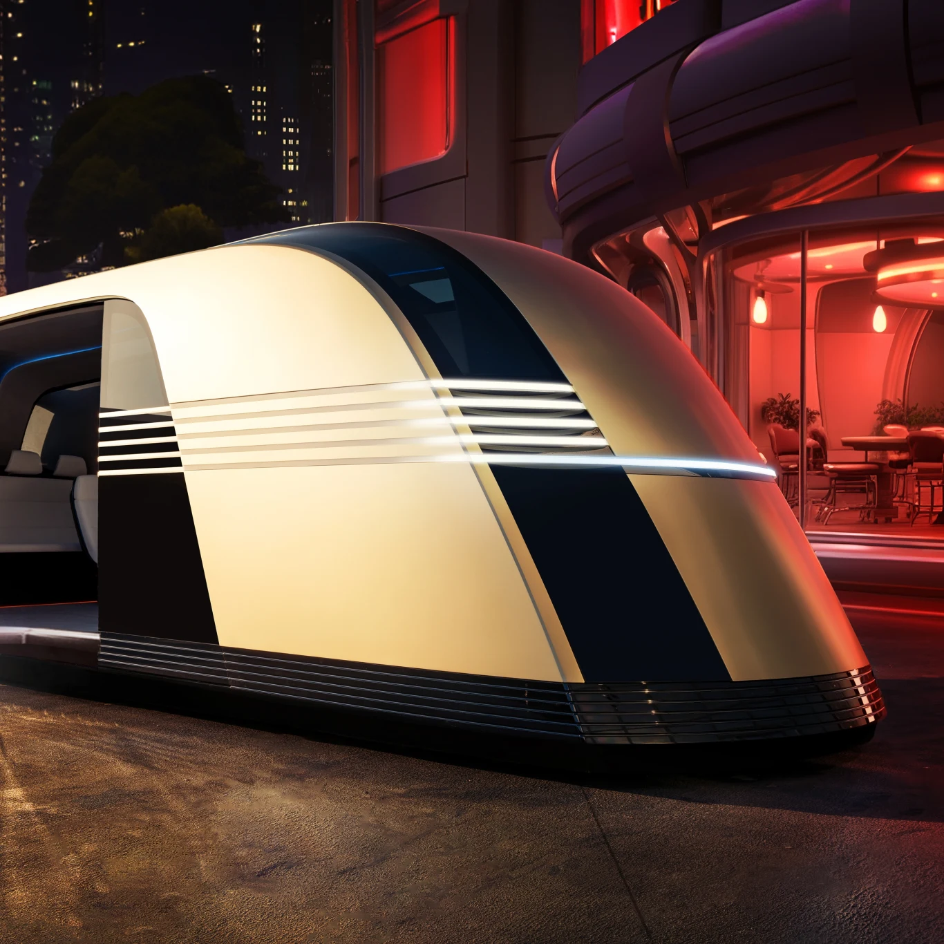 Robovan to autonomiczny van z przyszłości. Robovan to autonomiczny van z przyszłości.