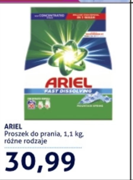 Ariel Proszek do prania 1.1kg, 20 prań Alpine Fresh