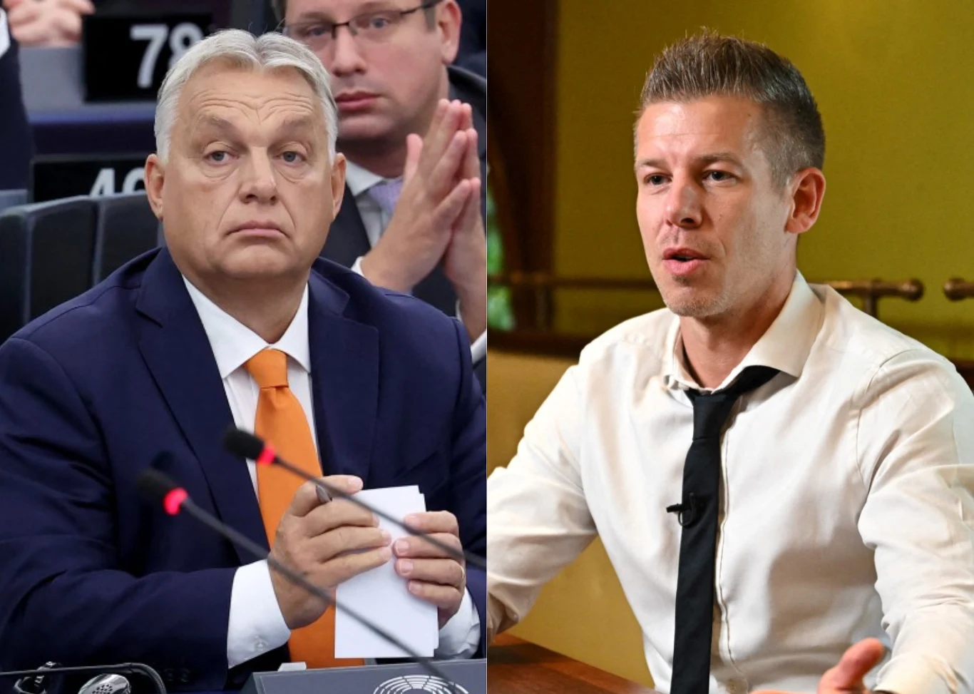 Viktor Orban i Peter Magyar Viktor Orban i Peter Magyar