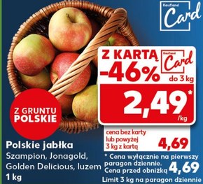 Jabłka Golden Delicious niska cena