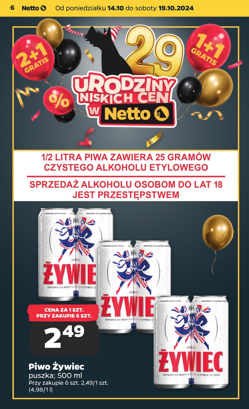 Gazetka: Urodzinowe okazje w Netto!  - strona 6