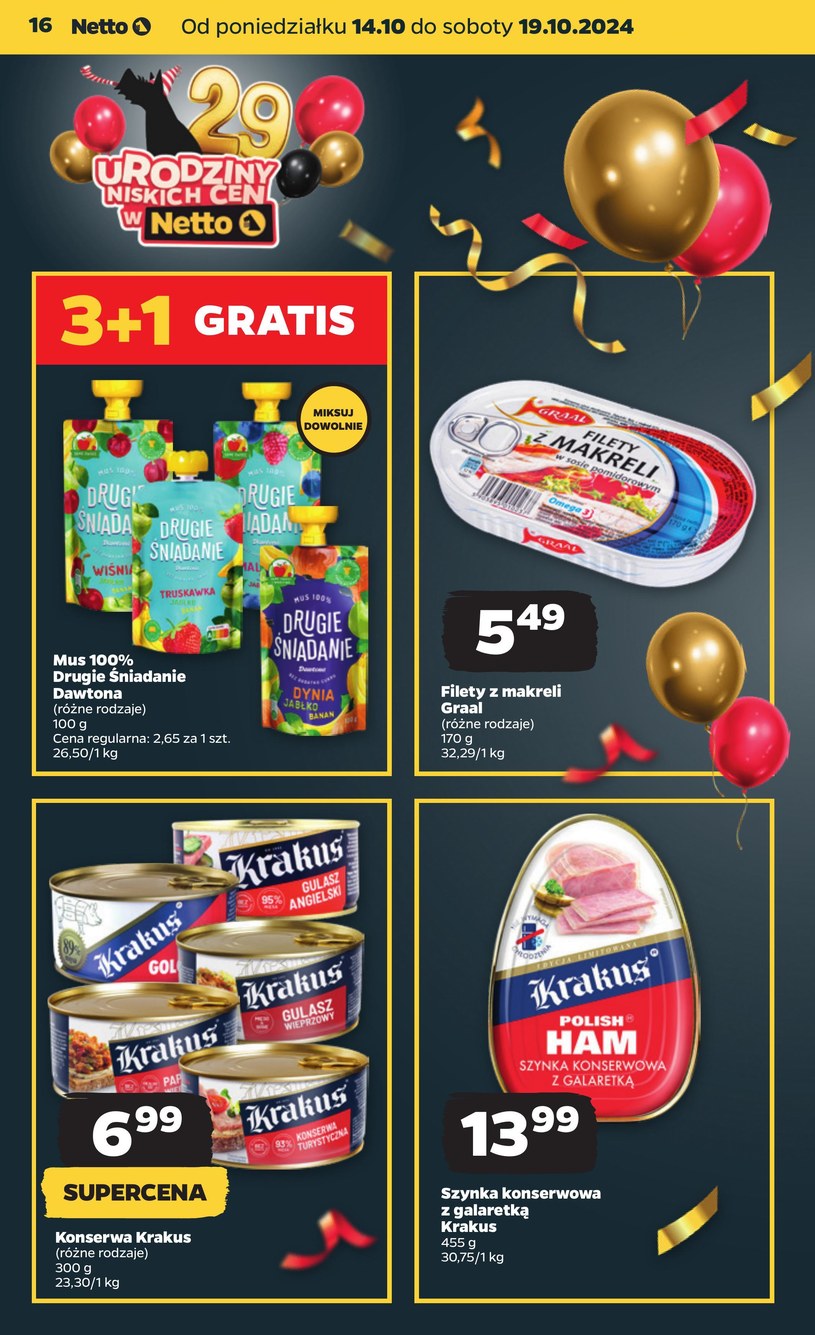 Gazetka: Urodzinowe okazje w Netto!  - strona 16