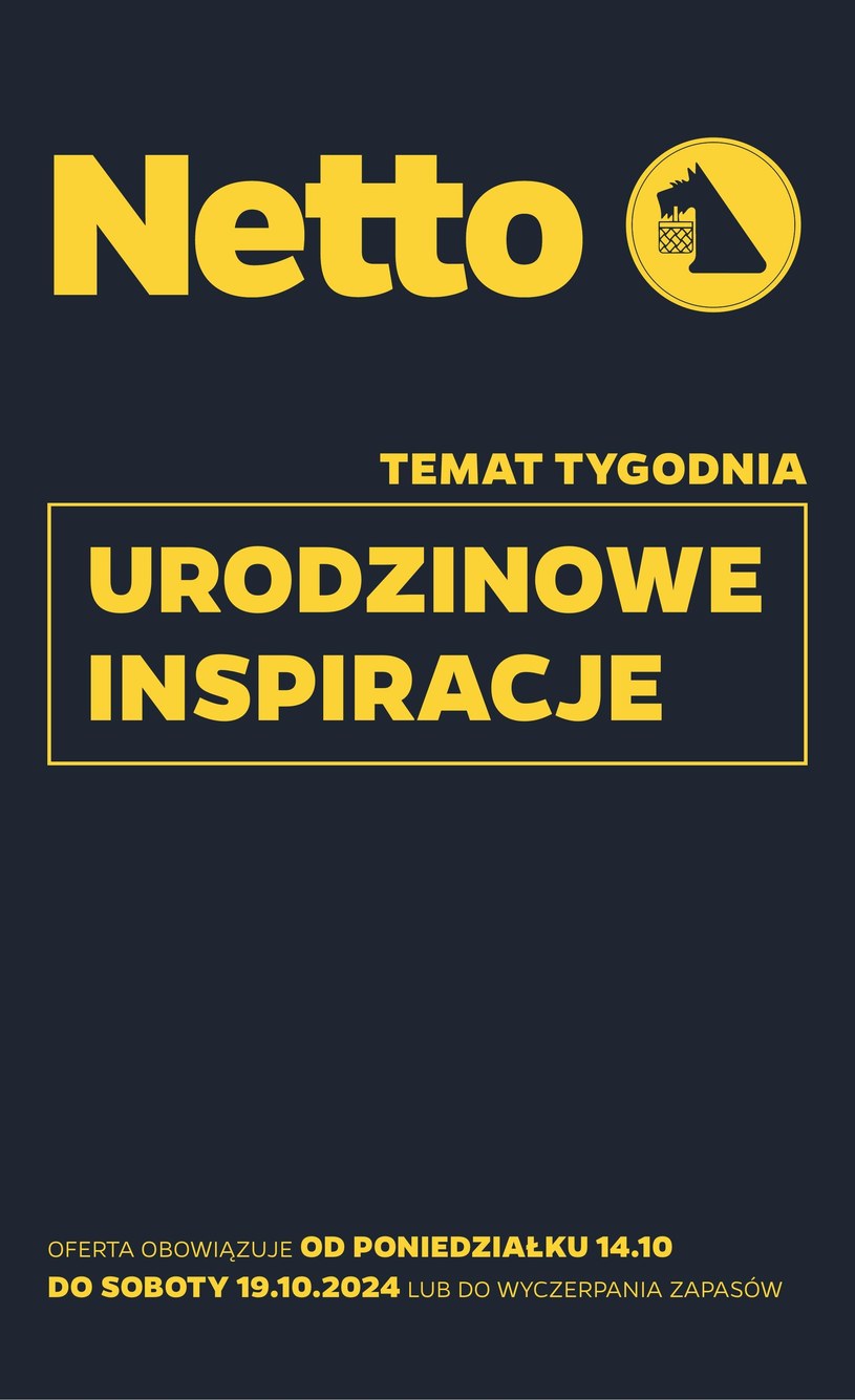 Gazetka: Urodzinowe zniżki w Netto!  - strona 1