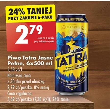 Tatra Piwo jasne pełne 500 ml