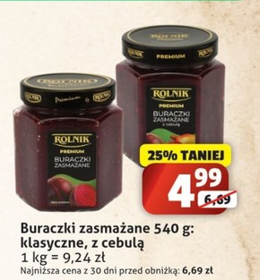 Rolnik Premium Buraczki zasmażane 540 g niska cena