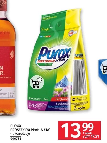 Purox Uniwersalny proszek do prania 3 kg (43 prania)