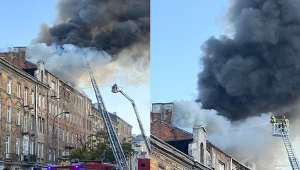 Pożar na warszawskiej Pradze