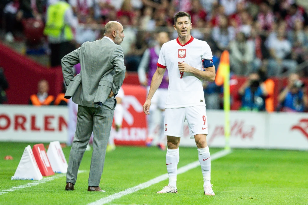 Michał Probierz i Robert Lewandowski Michał Probierz i Robert Lewandowski