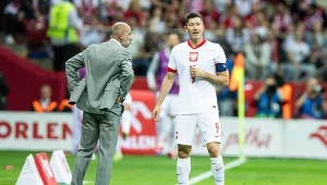 Michał Probierz i Robert Lewandowski