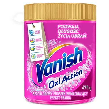 Vanish Oxi Action Odplamiacz do tkanin w proszku 470 g - 1