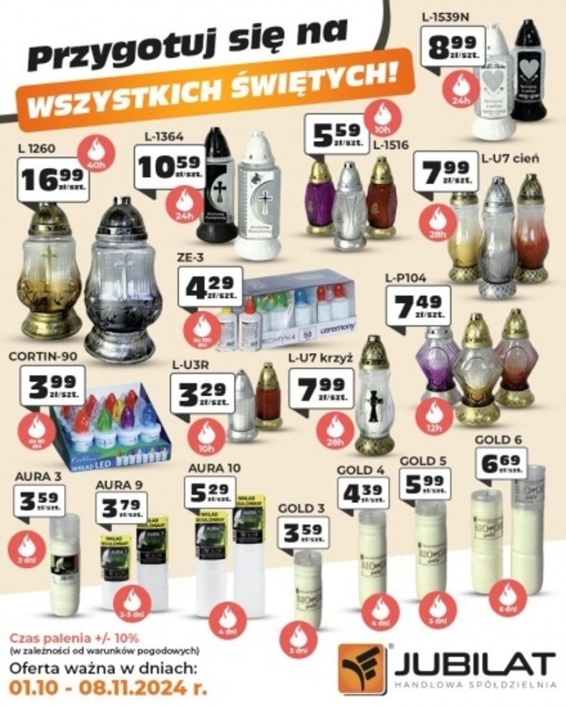 Gazetka: Przygotuj się na Wszystkich Świętych - Jubilat - strona 1