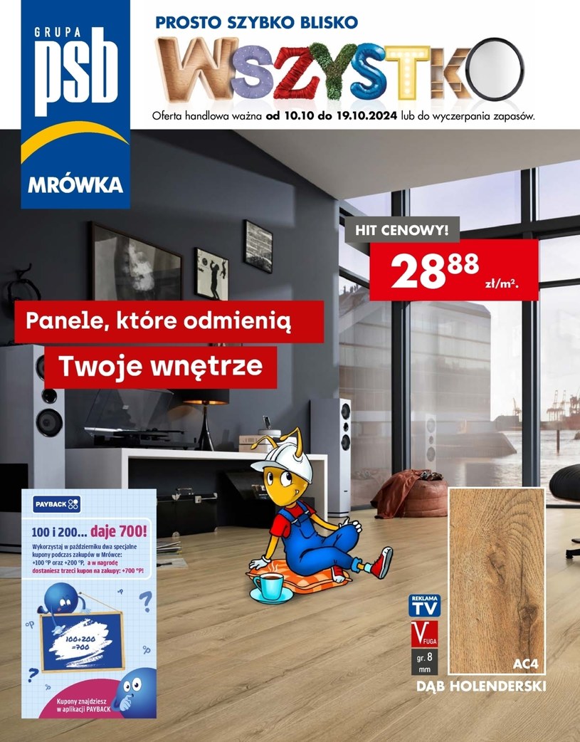 Gazetka promocyjna PSB Mrówka - ważna od 10. 10. 2024 do 19. 10. 2024