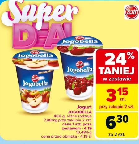 Zott Jogobella Jogurt owocowy Exotic 400 g