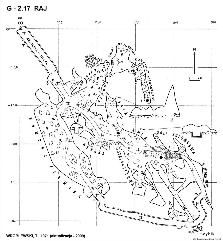 Plan Jaskini Raj