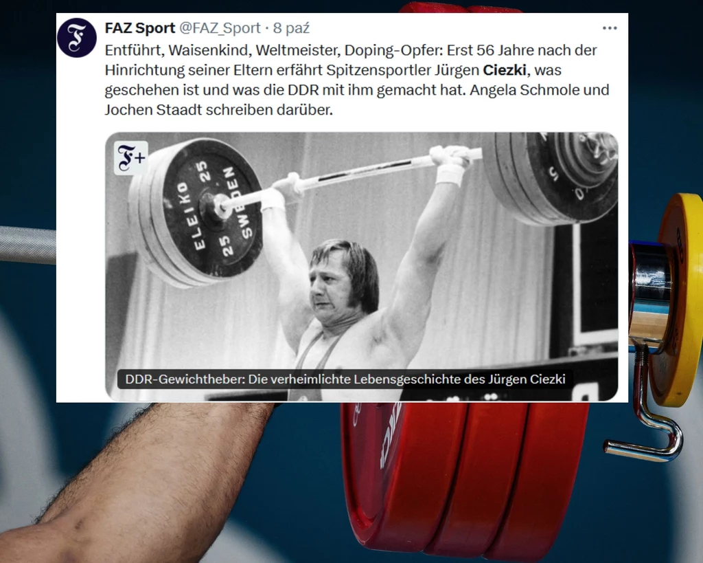 Juergen Ciezki był gwiazdą sportu w NRD w latach 70. Historia jego i rodziny jest wstrząsająca Juergen Ciezki był gwiazdą sportu w NRD w latach 70. Historia jego i rodziny jest wstrząsająca