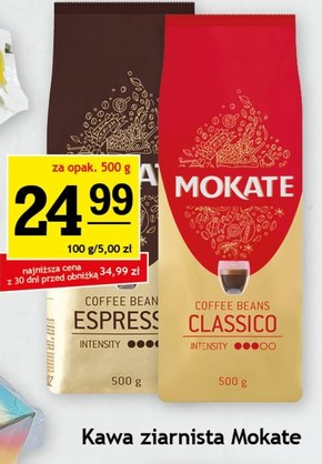 Mokate Classico Kawa ziarnista 500 g niska cena