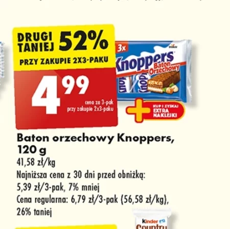Knoppers Baton orzechowy 120 g (3 x 40 g)