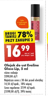 Olejek do ust Eveline Cosmetics