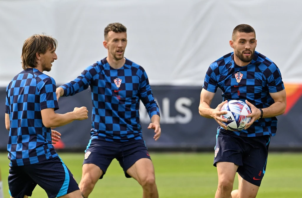 Mateo Kovacić, Luka Modrić i Ivan Perisić Mateo Kovacić, Luka Modrić i Ivan Perisić