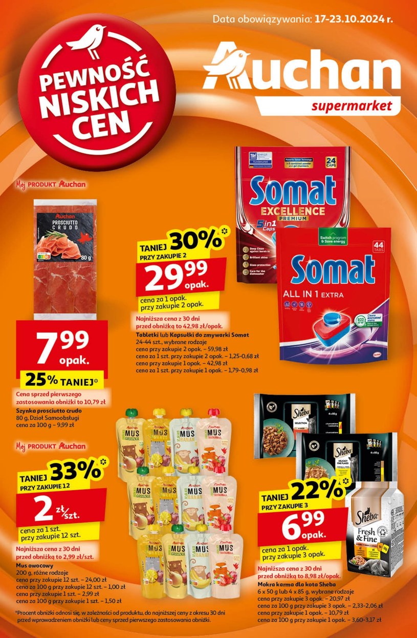 Gazetka promocyjna Auchan Supermarket - ważna od 17. 10. 2024 do 23. 10. 2024