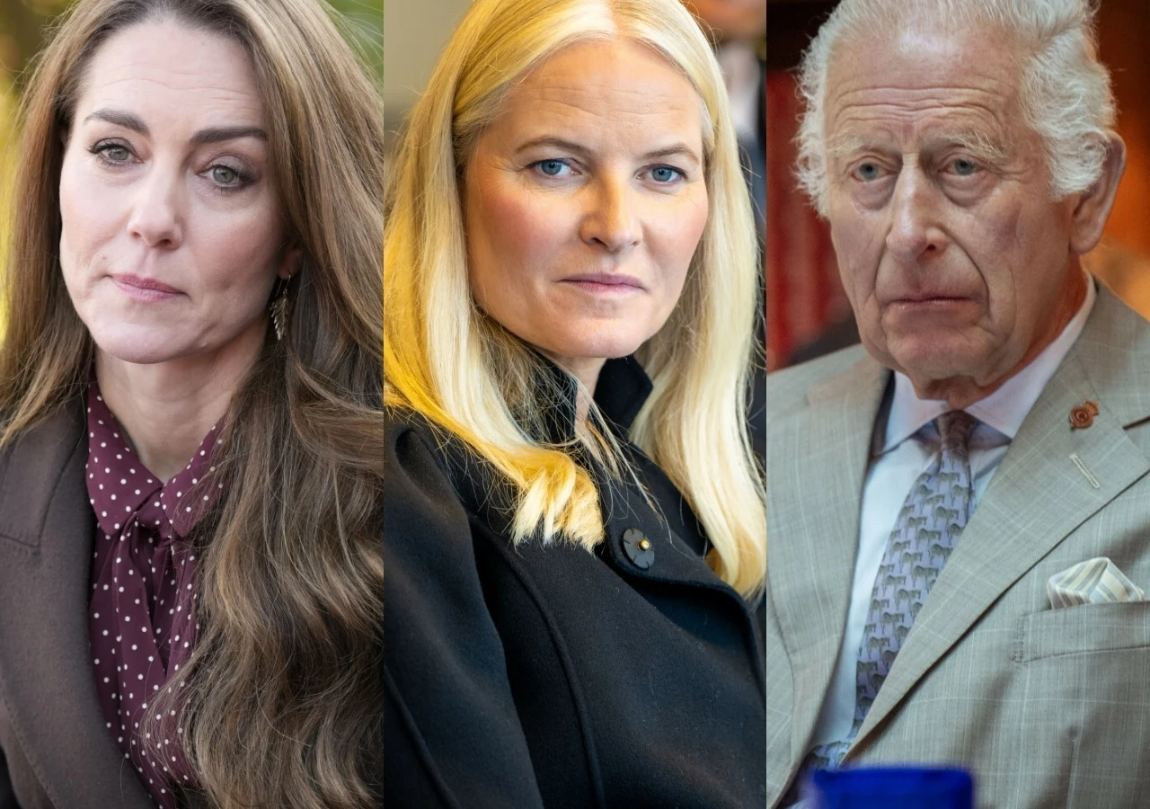 Księżna Kate, księżna Mette-Marit, król Karol