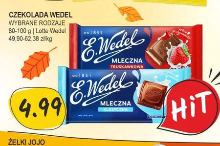 E. Wedel Czekolada mleczna truskawkowa 100 g