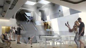 Wizualizacja tunelu aerodynamicznego You Can Fly w Strykowie