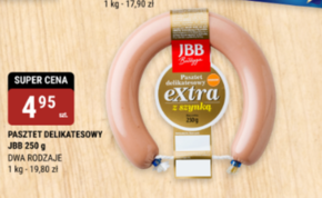 JBB Bałdyga Pasztet delikatesowy extra z szynką 250 g niska cena