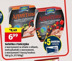 Łosoś Ustka AppetiTuna Sałatka z tuńczykiem z warzywami i kaszą kuskus 160 g niska cena